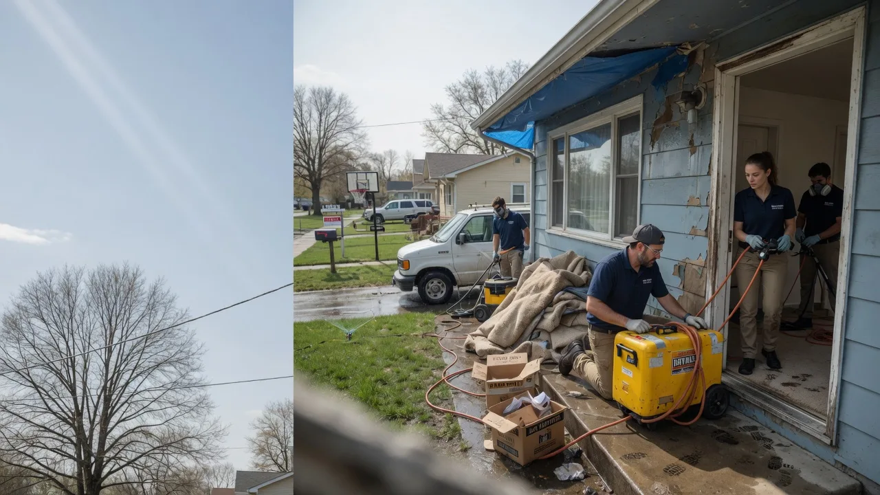 Basement Flood Cleanup in Bourbon, IN near me